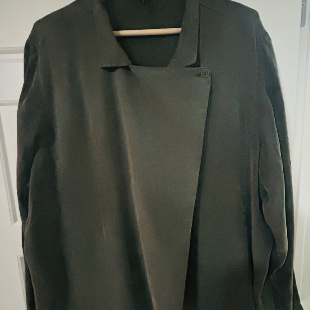 #58 NWT! Fisher Chic Forest Overcoat 1X NWOT